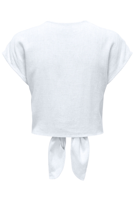Only onlsiesta ss knot lin bl shirt pnt